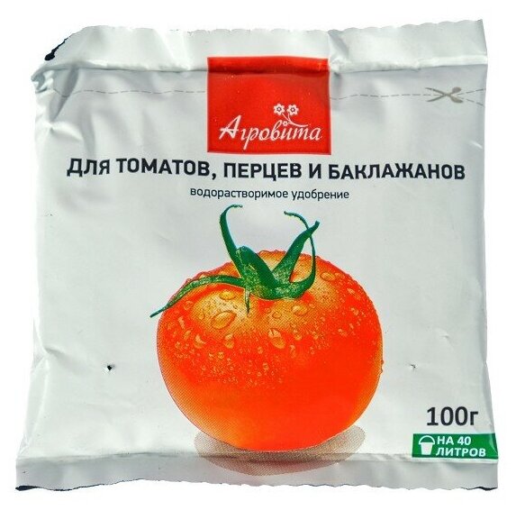 Удобрение Агровита для томатов,перцев,баклажанов 100г - фотография № 2