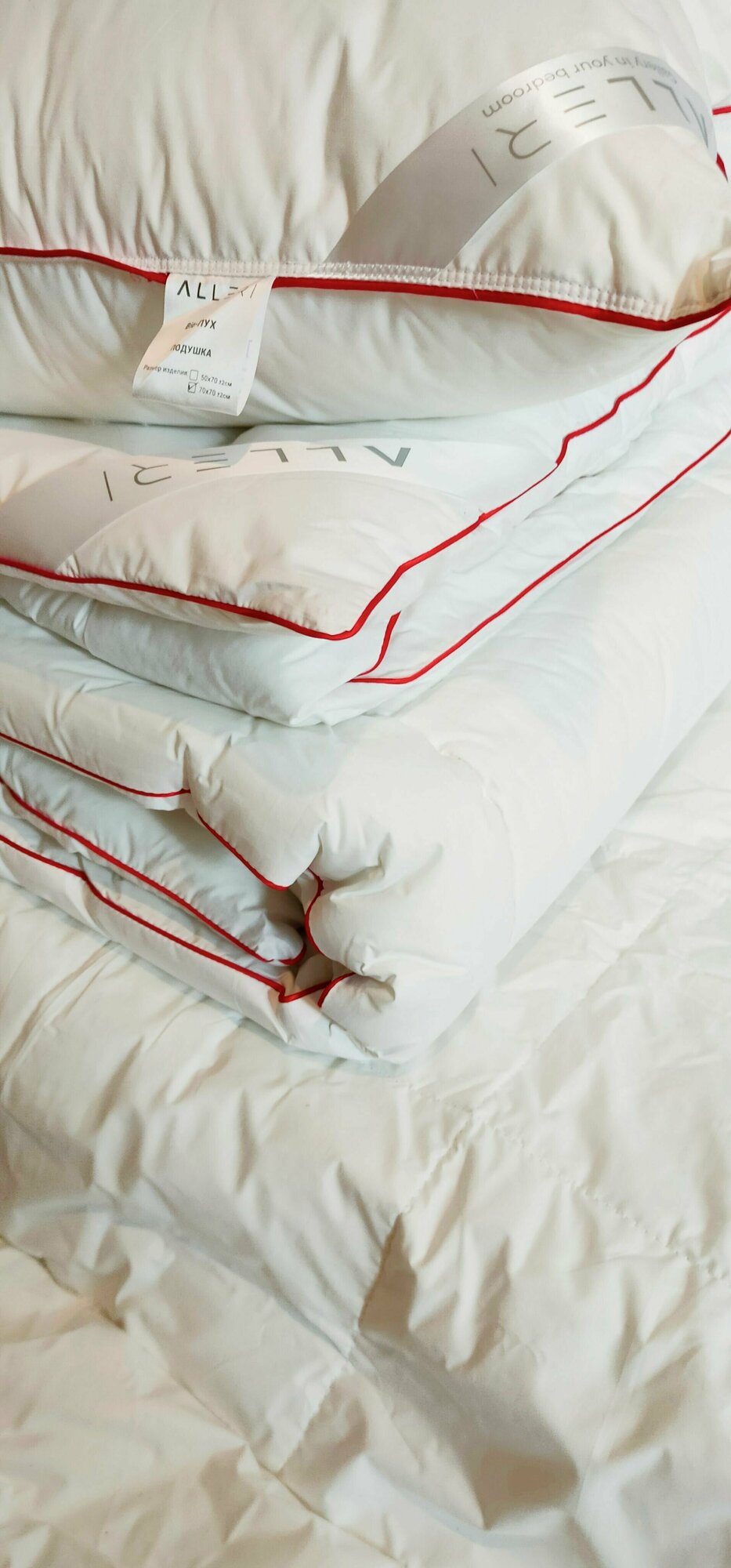 Одеяло 2-x спальное Лёгкое 175x210 см, Всесезонное, с наполнителем Био-пух,Alleri - фотография № 5