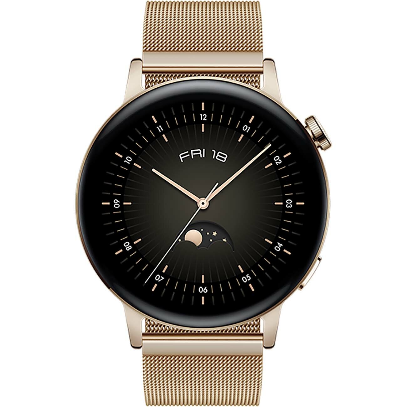 Смарт-часы Huawei Watch GT 3 Milo-B19T, 42мм, 1.32", золотистый / золотистый [55027168] - фото №5