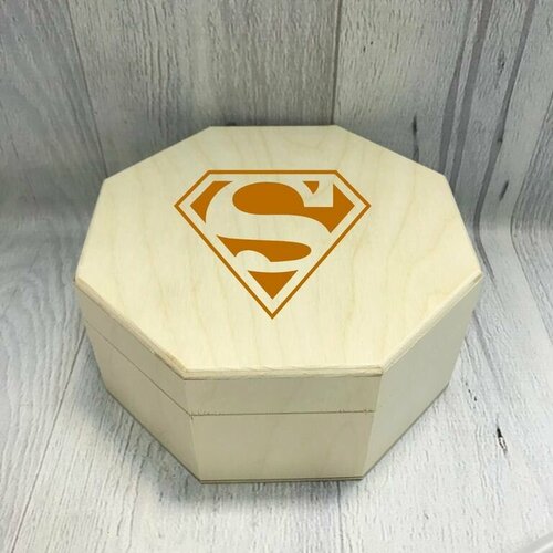 Шкатулка с гравировкой Супермен, Superman №5