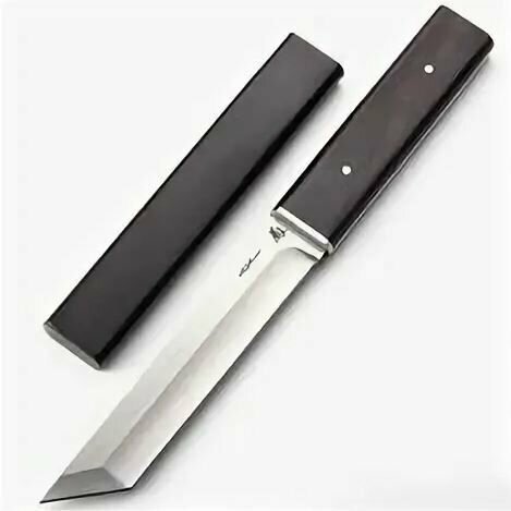 Туристический нож в японском стиле TANTO черный длина лезвия 14 см