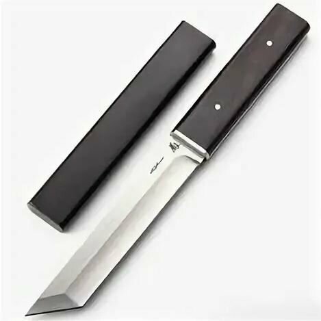 Нож, TANTO черный, длина лезвия 14 см