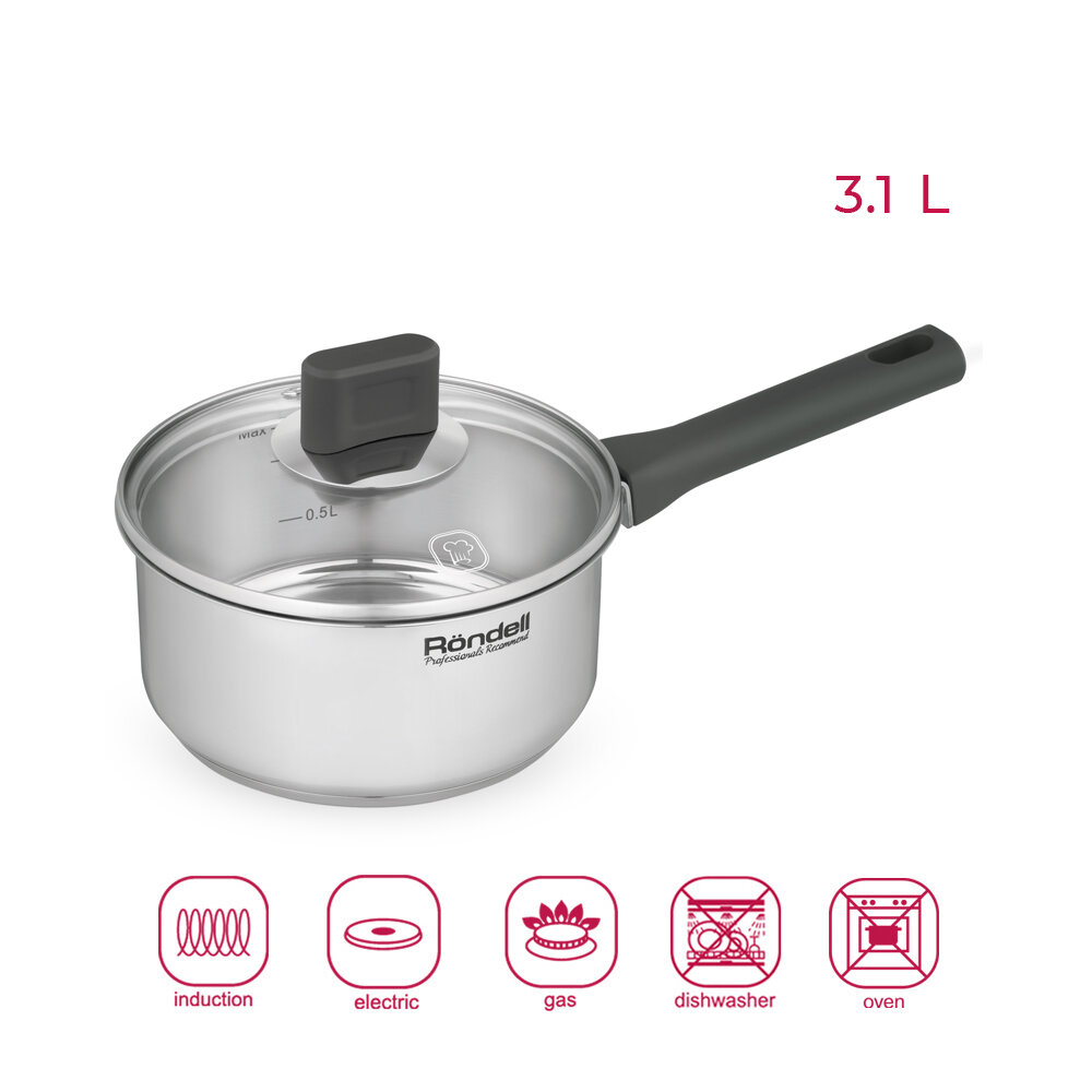 фото Ковш с/кр 16 см 1,3 л Quadro Rondell RDS-1595