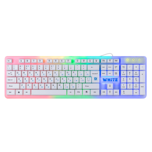 Клавиатура Defender для геймеров с радужной подсветкой белая 199000₽