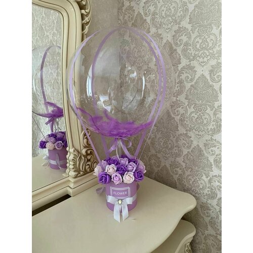 Розы из мыла с шаром