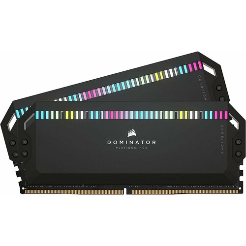 Оперативная память CORSAIR DOMINATOR PLATINUM RGB DDR5 RAM 64GB (2x32GB) 6600MHz CL32 (CMT64GX5M2B6600C32)