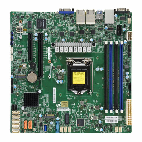 Материнская плата Supermicro MBD-X11SCH-LN4F-B Corei3 S1151 C246 PCIE SATA Micro-ATX 128G DR4 5967500₽
