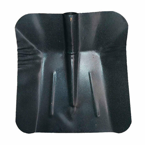 Лопата для снега сталь 360 х 380 мм d 40 с оцинкованной планкой без черенка 574₽