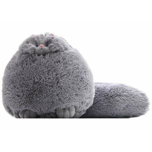 Мягкая игрушка Персидский Кот Беляш пушистый плюшевый зверушка серый, 80 см пушистый персидский кот с хвостом серый 30 см