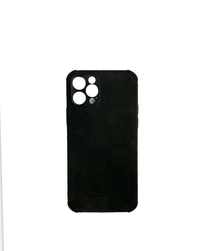 фото Чехол iPhone 12 pro замшевый текстильный защита камеры синий