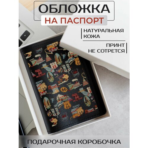 Обложка для путешествий RUSSIAN HandMade, черный
