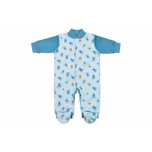 фото Комбинезон лео, размер 62, голубой