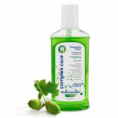 Жемчужный Ополаскиватель для полости рта снижает чувствительность зубов и десен Кора дуба 250мл