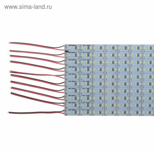 Светильник линейка 1 метр 23 Вт 3300 Лм SMD4014 144 Led 6500 K 12 В клеевая основа 438₽