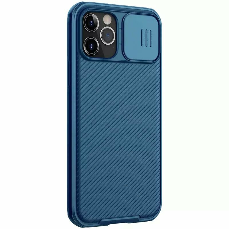 Накладка Nillkin Cam Shield Pro пластиковая для iPhone 12 / 12 Pro Blue (синяя)