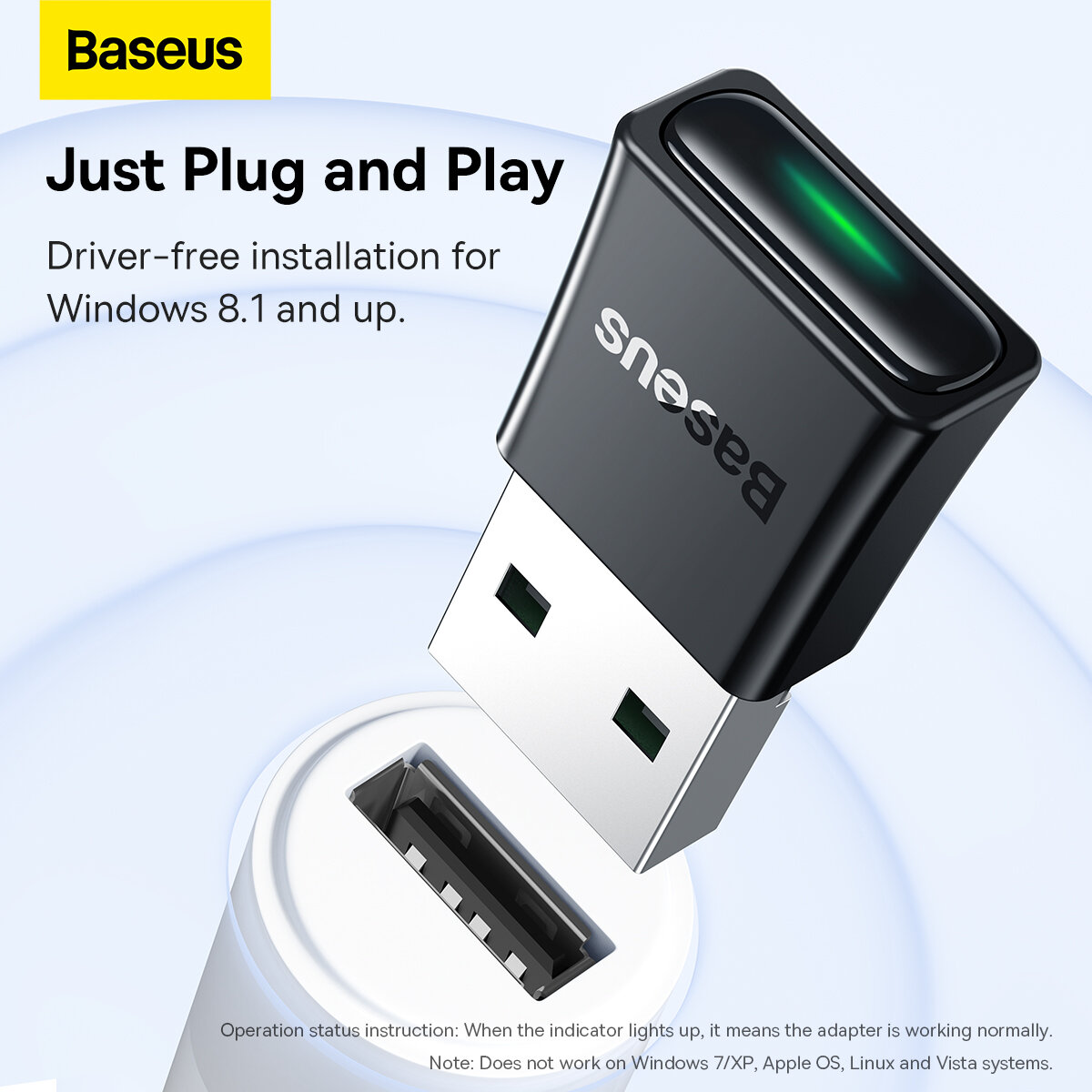 Bluetooth передатчик Baseus BA07 Black ZJBA010001