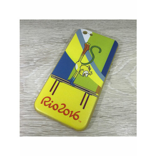 Чехол на смартфон iPhone 6/6S накладка силиконовая с пластиковой спинкой и рисунком Rio 2016 чехол накладка iphone 6 6s пластиковый с рисунком