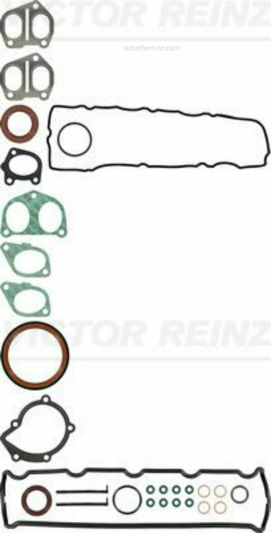 VICTOR REINZ 013435601 к-кт прокладок ДВС! без ГБЦ\ Citroen Xsara, Peugeot 206/306 1.9D 98>