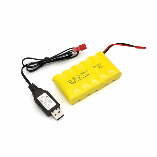 Комплект аккумулятор 7.2 V 700 mAh разъём JST + USB ЗУ