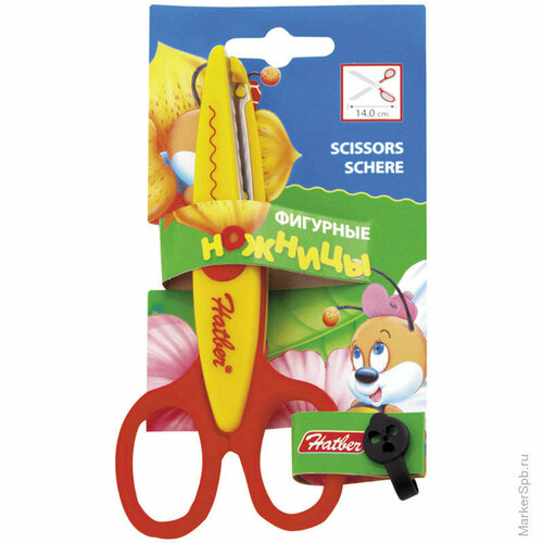 Ножницы детские зигзагообразные 14 см евро 360₽
