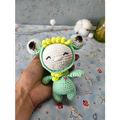 Вязаный Мальчик Зеленый Дракон