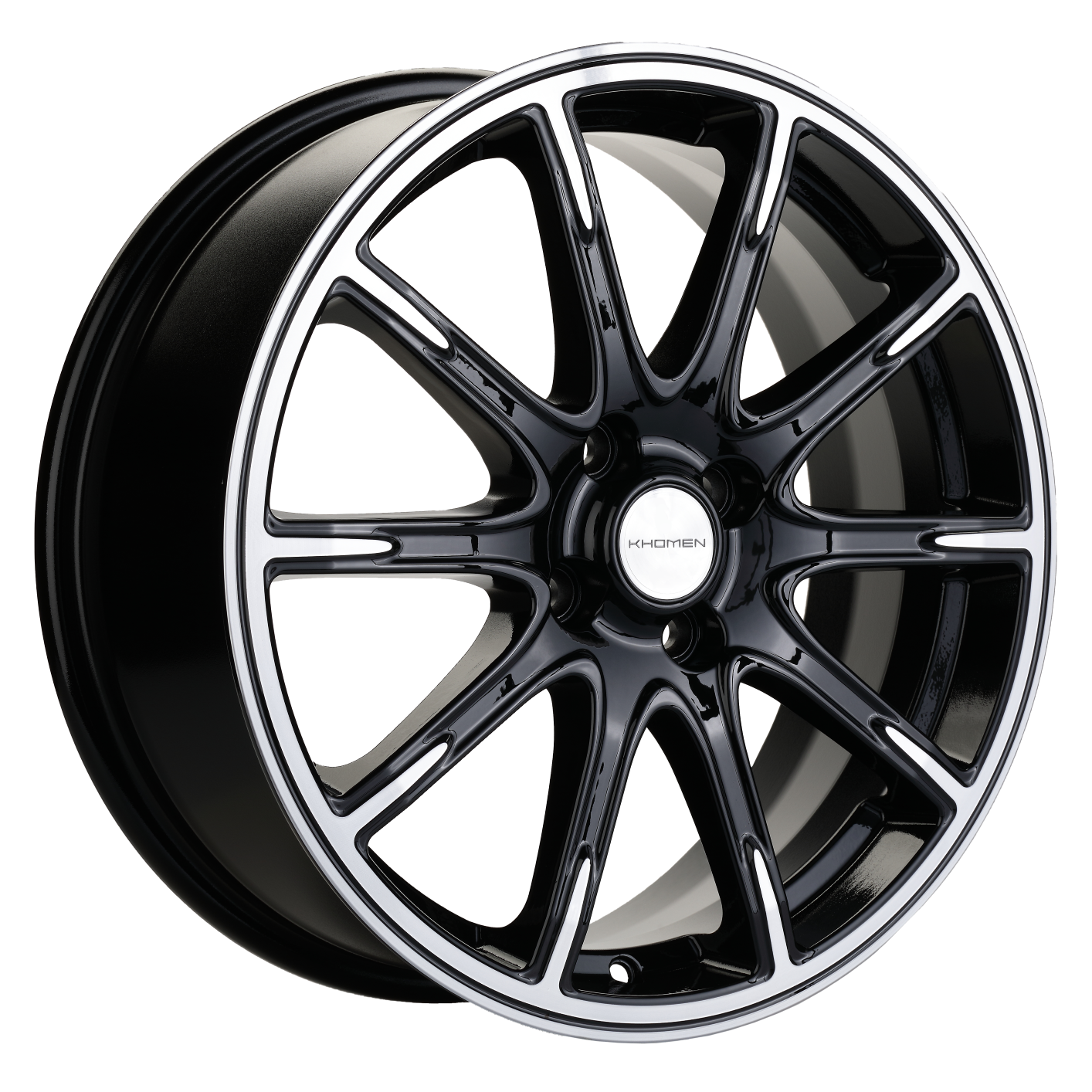 Khomen Wheels KHW1707 6.5x17 4x100 ET50 Dia60.1 Black-FP ()