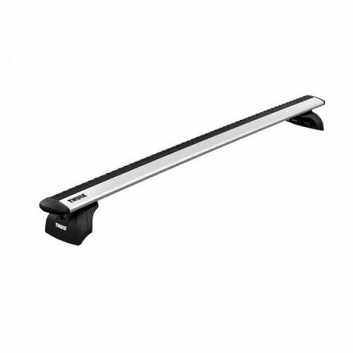 Багажник Thule WingBar EVO на крышу автомобиля Opel Zafira 2007-2013 г. на интегрированный рейлинг (серебристая крыловидная дуга)