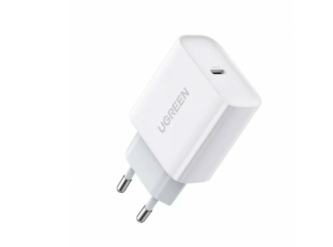 Сетевое зарядное устройство Ugreen USB C 20W PD, цвет белый (60450)