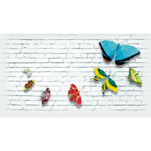 Супермоющиеся антивандальные фотообои Антимаркер, Бабочки, 2-A-2006, 270х150 см