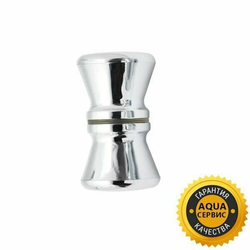 Ручка для двери мебели комплект на 1 дверь хром глянцевый форма бочонок конус 321₽