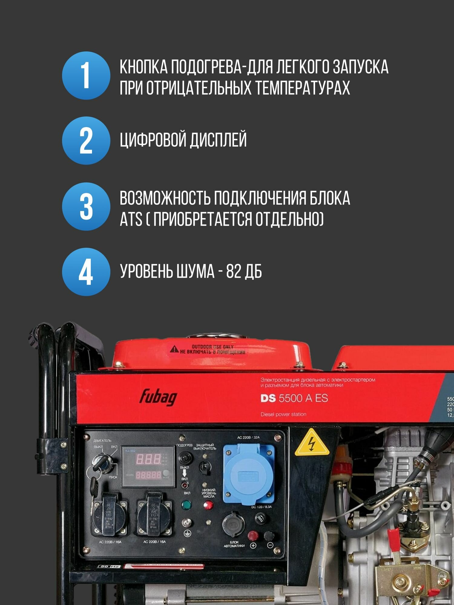 Бензиновый генератор Fubag - фото №14