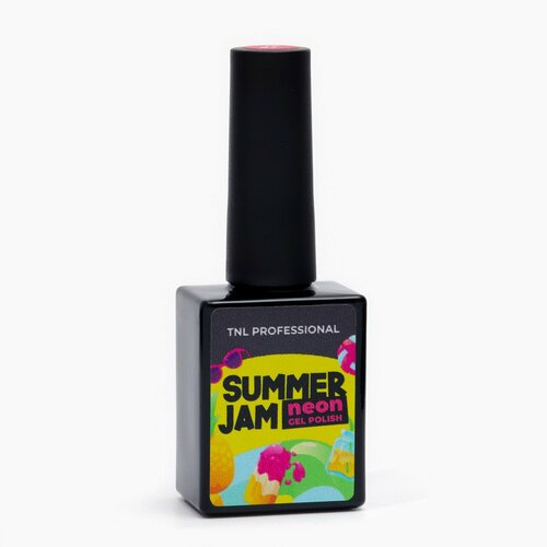 Гель лак TNL Neon Summer Jam неоновая фуксия №09, 10 мл