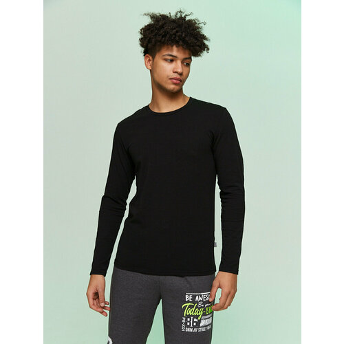 фото Лонгслив zavi база, размер 52/188, черный