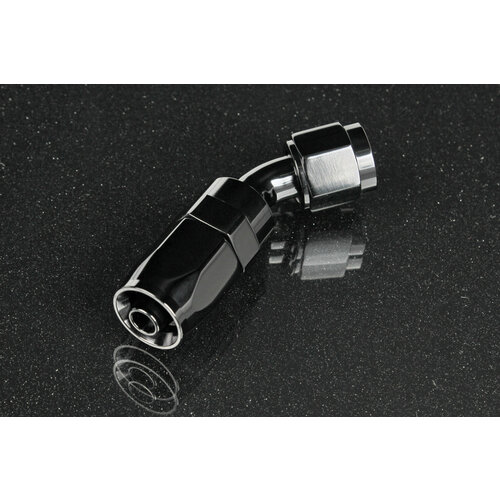 Фитинг AN6 45 градусов под шланг AN FT002-A06 Черный AB88