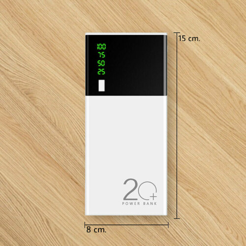 Повербанк Аккумулятор внешний Портативная зарядка Портативка ПЗУ 20000 mAh Usb 2 Белый Зарядка Банка Пауэр Банк Портативный аккумулятор Мобильный Power Bank Power Bank 20000 mAh Повер банк 83000₽