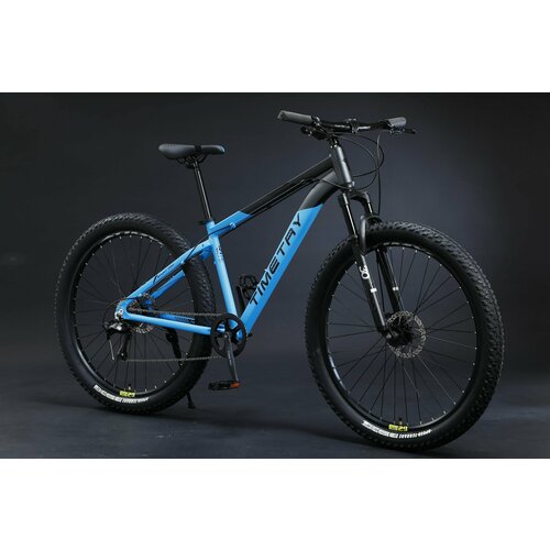 Велосипед на спицах Timetry ТТ114 29 9s алюминиевая рама горный для активного отдыха Взрослый Подростковый Унисекс черныйсиний 2472000₽