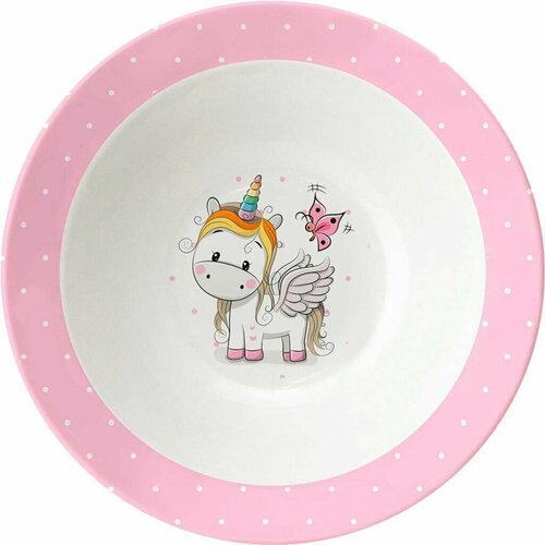 Салатник HOMECLUB Единорог, 17см, фарфор - 5 шт.