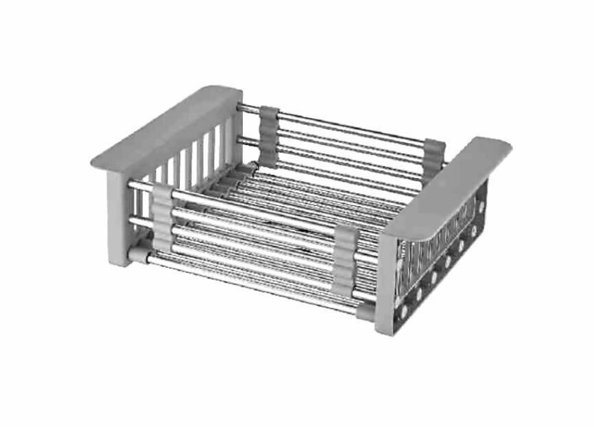 фото Решетка-сушилка ALEX для мойки раздвижная, регулируемая 30-44 см