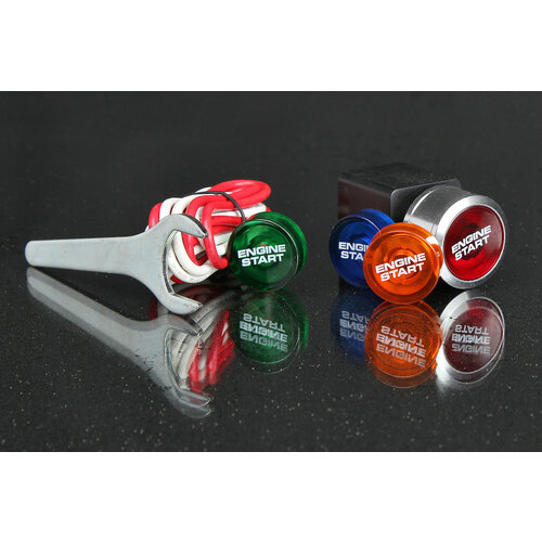 Кнопка запуска двигателя с набором цветных вставок, 12V 60A / 24V 6A DC FE-RSB41 RACING ELECTRIC