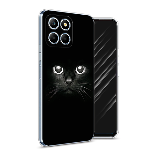 Силиконовый чехол на Honor X6/X6s / Хонор X6/X6s Взгляд черной кошки силиконовый чехол на honor x6 x6s хонор x6 x6s два китайских дракона прозрачный