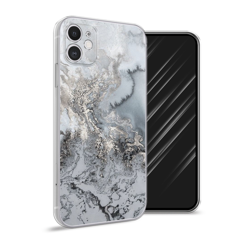 Силиконовый чехол на Apple iPhone 11 / Айфон 11 Морозная лавина серая силиконовый чехол на apple iphone 11 айфон 11 морозная лавина серая