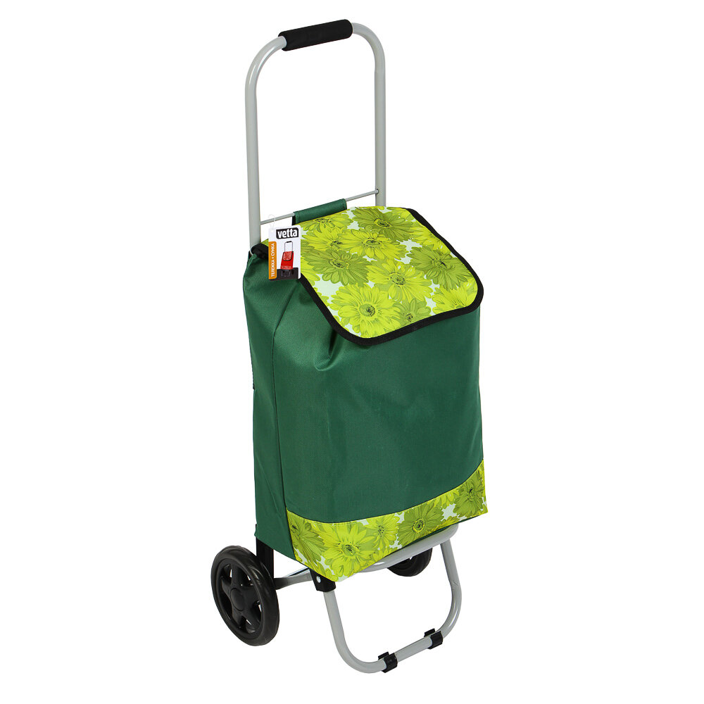 фото Тележка + сумка, до 20кг, 27х32х88см, 24л, полиэстер, металл, колеса ЭВА d15см VETTA