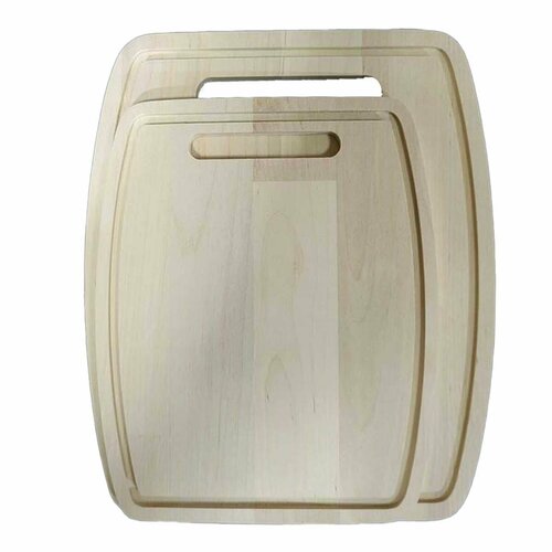 Набор разделочных досок 0,8 см, массив березы, 2 шт: 18х22, 22х26 см