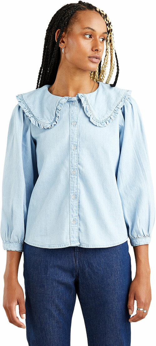 Блуза  Levis, размер S, голубой