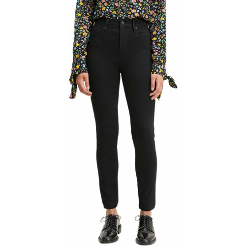 фото Джинсы скинни levi's women 721 high rise skinny jeans, размер 24/32, черный
