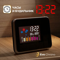 Часы с проекцией электронные Evo Chrono