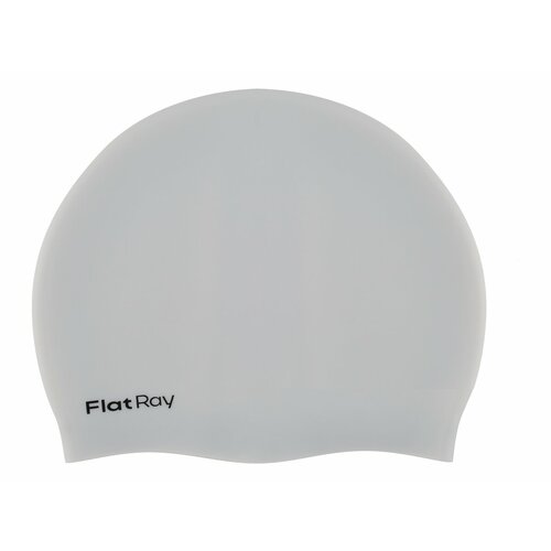 фото Шапочка для павания силиконовая flat ray silicone swim cap (серебристый)