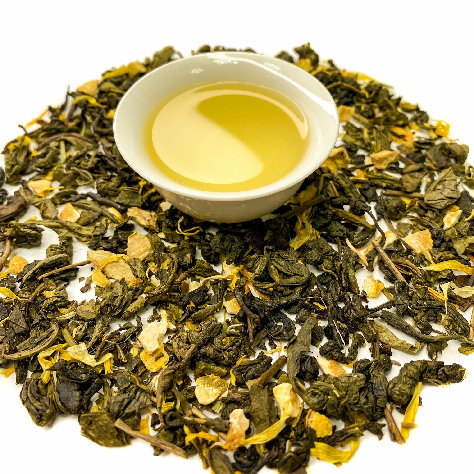Чай зеленый с добавками Лимон и имбирь 100 г