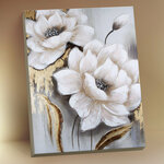 Картина по номерам Белые цветы, 40x50 см. Флюид - изображение