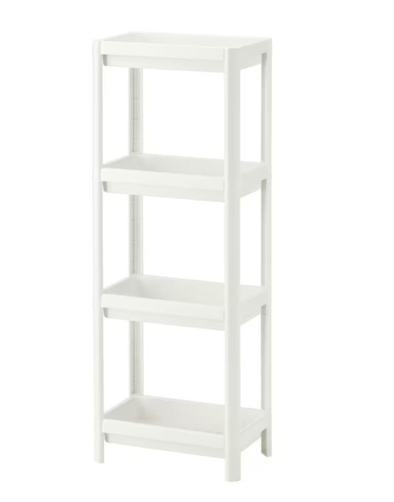 фото Этажерка Икеа Вескен Ikea Vesken, белый